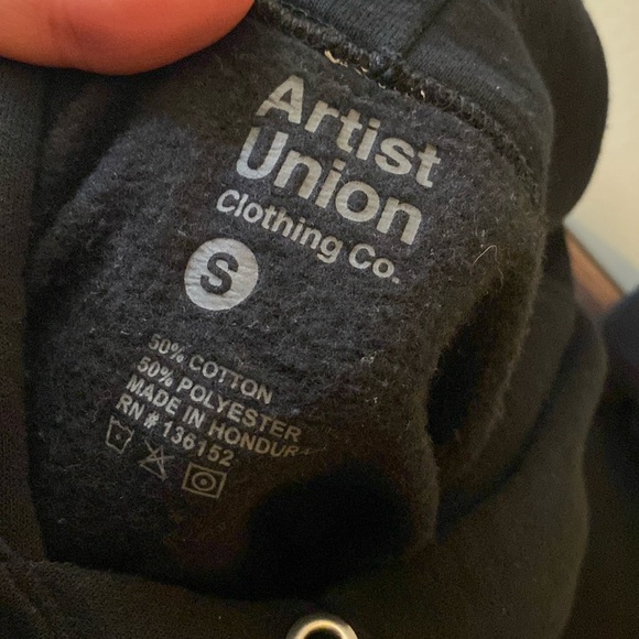 ARTIST UNION DAYDREAMER HOODIE size small tarot cards palm reader double sided - Picture 11 of 11